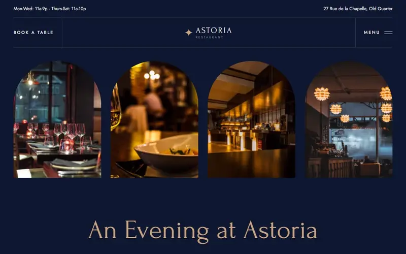 Astoria template preview