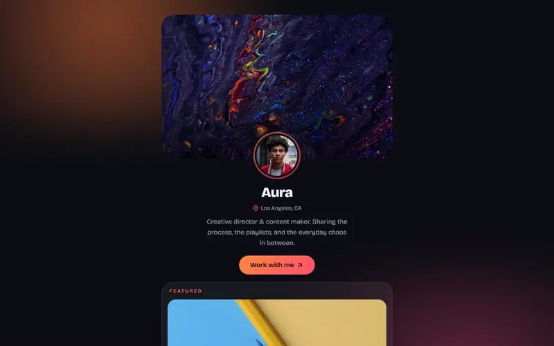 Aura template preview